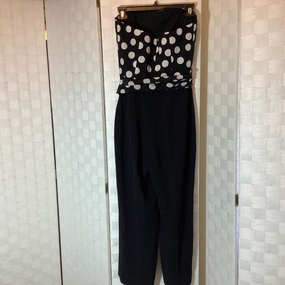 club monaco silk strapless jumpsuit size 4 - Picture 6 of 9